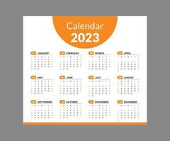 Calendar 2023, calendar 2024 week start Monday corporate set design template vector file.