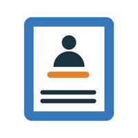 Account, document, profile icon. vector