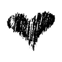 Sketch Scribble Heart. Hand drawn Pencil Scribble Hearts. Vector illustration.