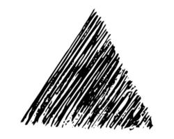 Sketch Scribble Smear Triangle. Hand drawn Pencil Scribble. Vector illustration.