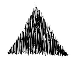 Sketch Scribble Smear Triangle. Hand drawn Pencil Scribble. Vector illustration.