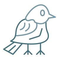 Bird Line Two Color Icon vector