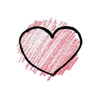 Sketch Scribble Hearts on red background. Hand drawn Pencil Scribble Hearts. Vector illustration