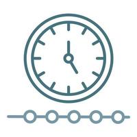 Timeline Line Two Color Icon vector