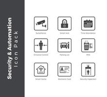 Security and Automation Icon Pack vector