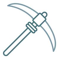 Pickaxe Line Two Color Icon vector