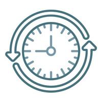 Sustainable Routine Line Two Color Icon vector