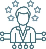 Competence Line Two Color Icon vector