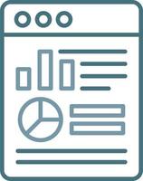 Infographic Line Two Color Icon vector