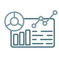 Data Reporting Line Two Color Icon vector