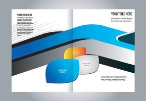 paquete de diseño de folleto de negocios corporativos vector