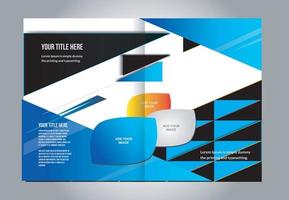 Corporate Business bi-fold Brochure Design Bundle vector