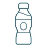 Water Bottle Line Two Color Icon vector