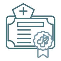 Alternative Medicine Course Line Two Color Icon vector