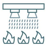 Sprinkler Line Two Color Icon vector