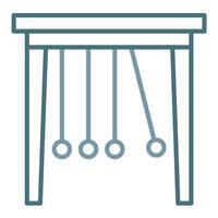 Pendulum Line Two Color Icon vector