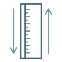 Ruler Line Two Color Icon vector