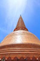 Phra Pathom Chedi is the tallest ancient chedi in the world that is the only one in Thailand as a tourist attraction and civilization source of Buddhism. photo