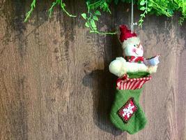 hanging character sock ornament for christmas decoration