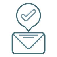 Opt In Line Two Color Icon vector