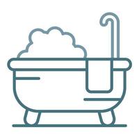 Thermal Bath Line Two Color Icon vector