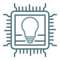 Proprietary Technology Line Two Color Icon vector