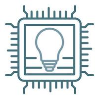 Proprietary Technology Line Two Color Icon vector