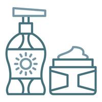 Beauty Product Line Two Color Icon vector