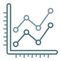 Statistics Line Two Color Icon vector