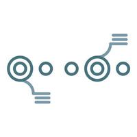 Circle Accent Timeline Line Two Color Icon vector