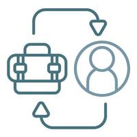 B2C Line Two Color Icon vector