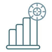 Challenges Line Two Color Icon vector