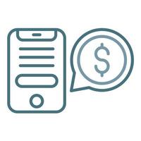 Complex Sales Line Two Color Icon vector