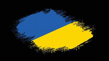 New creative grunge texture Ukraine flag vector