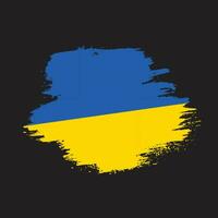 New vintage splash Ukraine flag vector