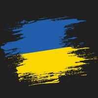 Ukraine grunge texture flag vector