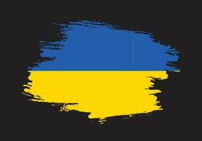 Ukraine faded grunge texture flag vector