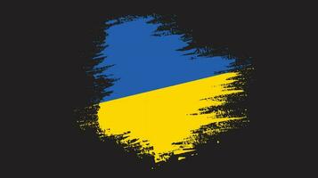 Splash brush stroke Ukraine flag vector