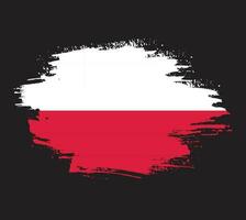 Poland grunge texture abstract flag vector