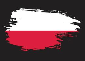 Professional hand paint Poland flag vector