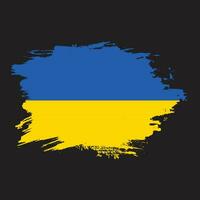 Ukraine grunge texture abstract flag vector