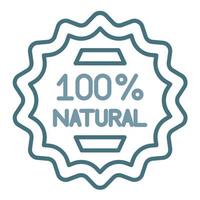 Natural Line Two Color Icon vector