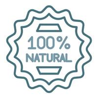 Natural Line Two Color Icon vector