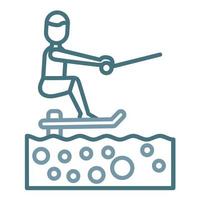 Flowrider Line Two Color Icon vector