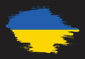 Splash brush stroke Ukraine flag vector