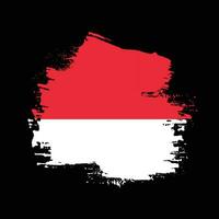New vintage Indonesia grunge flag vector