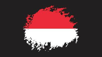 vector de bandera de indonesia de trazo de pincel de dibujo a mano