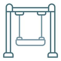 Swing Line Two Color Icon vector