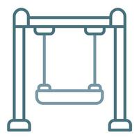 Swing Line Two Color Icon vector