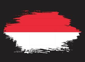 vector de bandera de indonesia de trazo de pincel